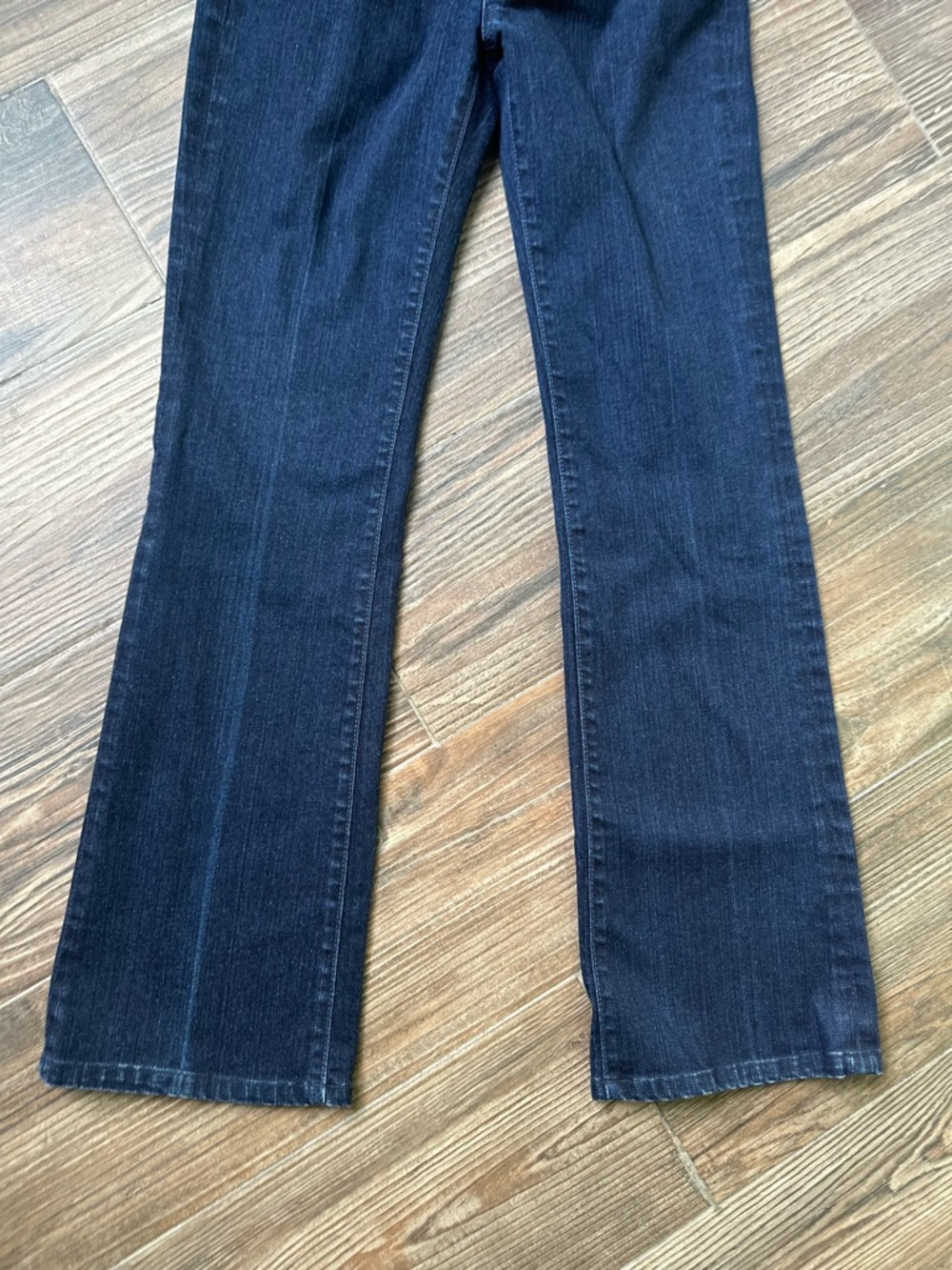 7 For All Mankind Dark Blue Flare Jeans with Embroidered Back Y2K Vintage Bootcu - Picture 14 of 16